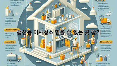 행신동 이사청소, 믿을 수 있는 곳 찾기